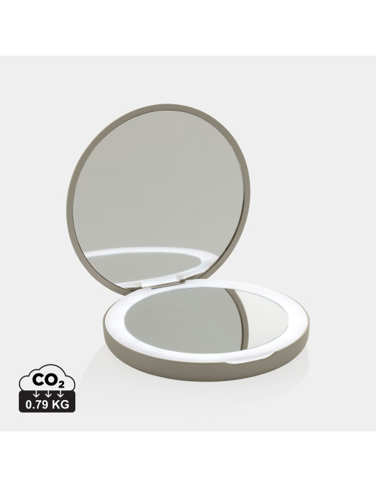 Miroir de poche Lumora LED RCS personnalisable