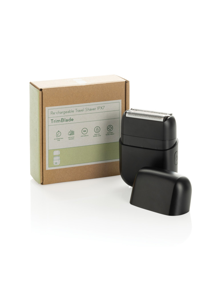 Rasoir voyage TrimBlade rechargeable IPX7 personnalisable