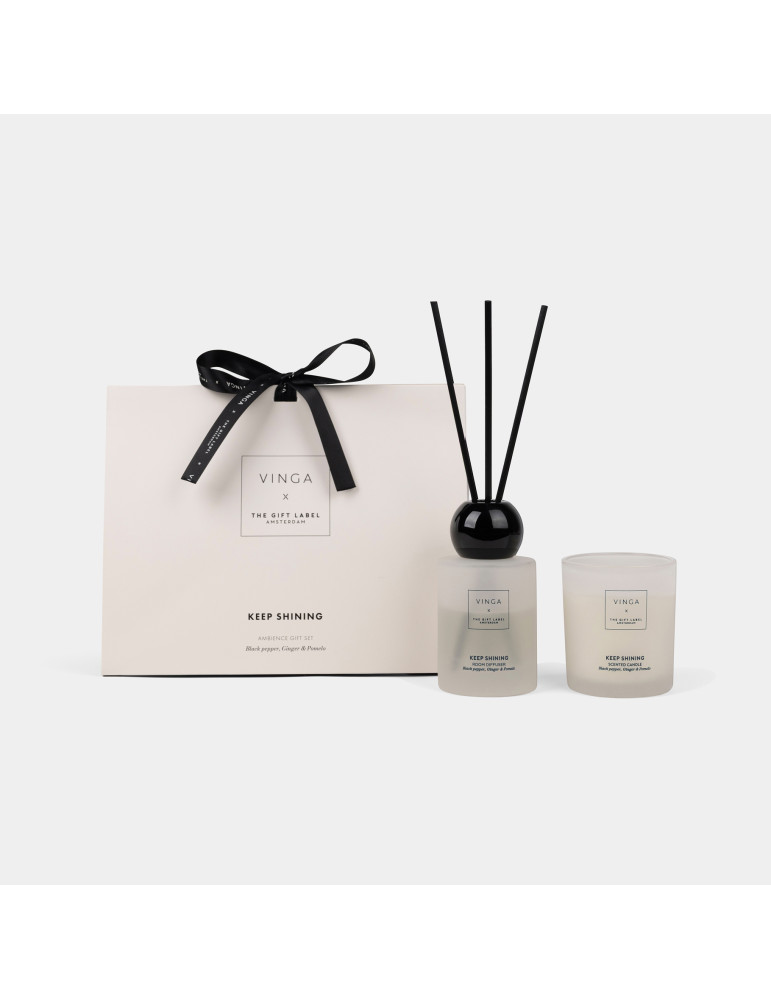 Coffret d’ambiance VINGA x TGL bougie et diffuseur publicitaire