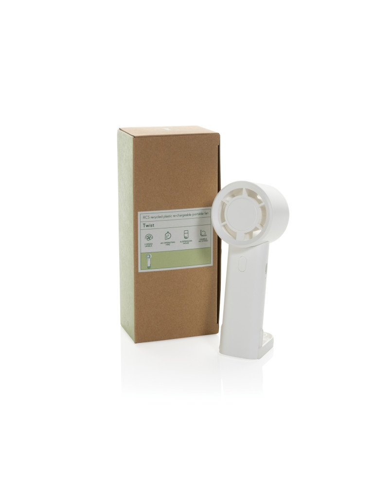 Ventilateur Twist portable en plastique RCS personnalisable