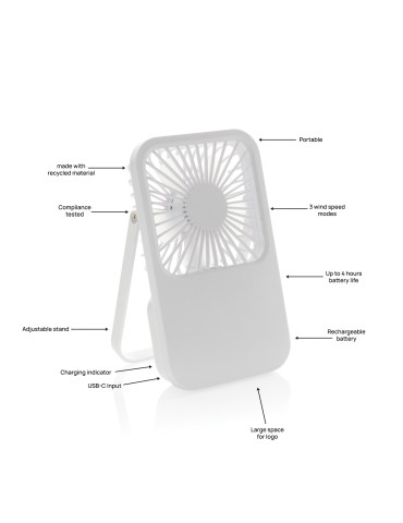 Ventilateur de bureau Aervina RCS personnalisable 2