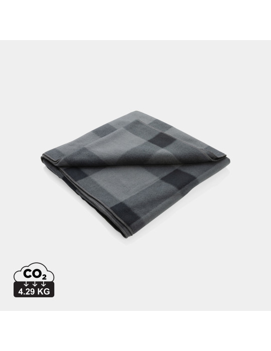 Plaid polaire à carreaux 127 × 152 cm personnalisable