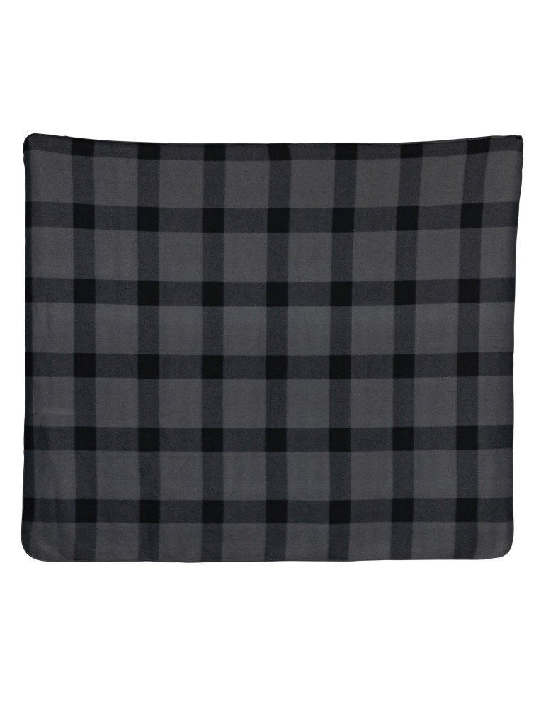 Plaid polaire à carreaux 127 × 152 cm personnalisable