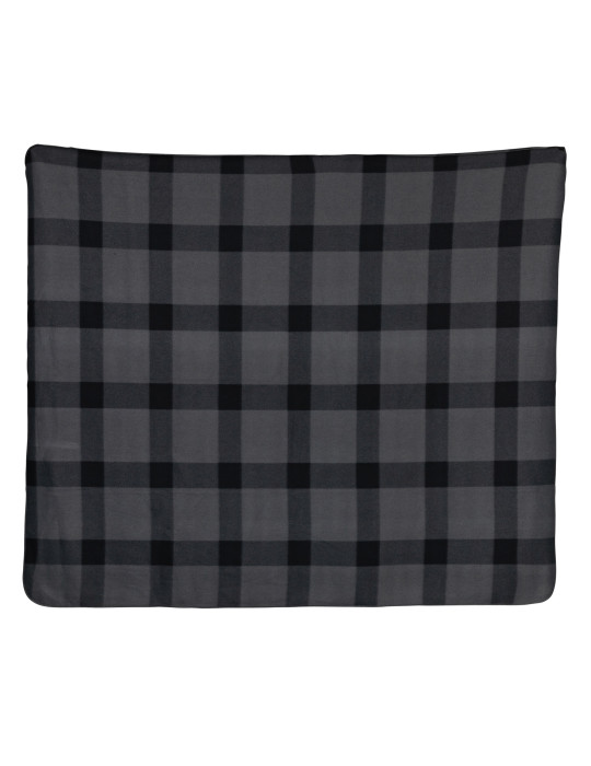 Plaid polaire à carreaux 127 × 152 cm personnalisable