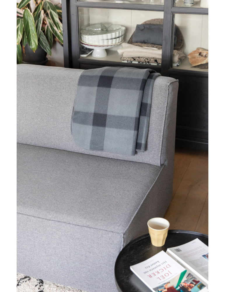 Plaid polaire à carreaux 127 × 152 cm personnalisable