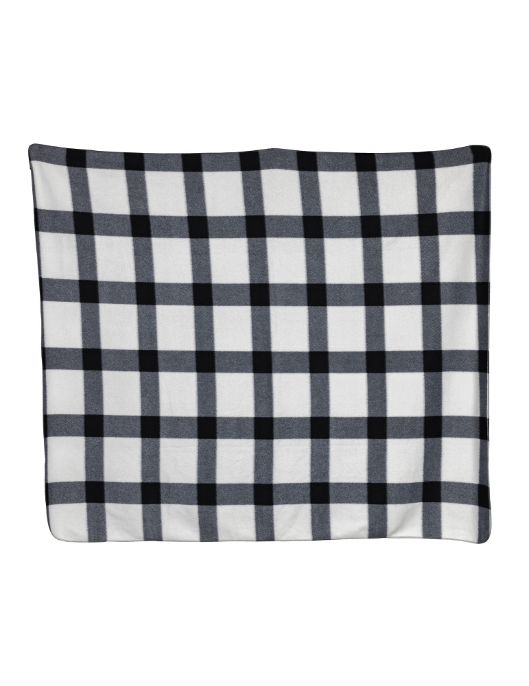 Plaid polaire à carreaux 127 × 152 cm personnalisable