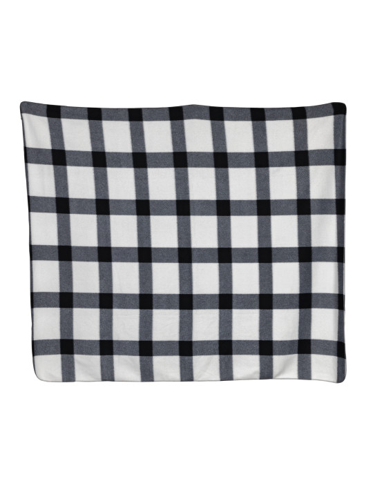 Plaid polaire à carreaux 127 × 152 cm personnalisable