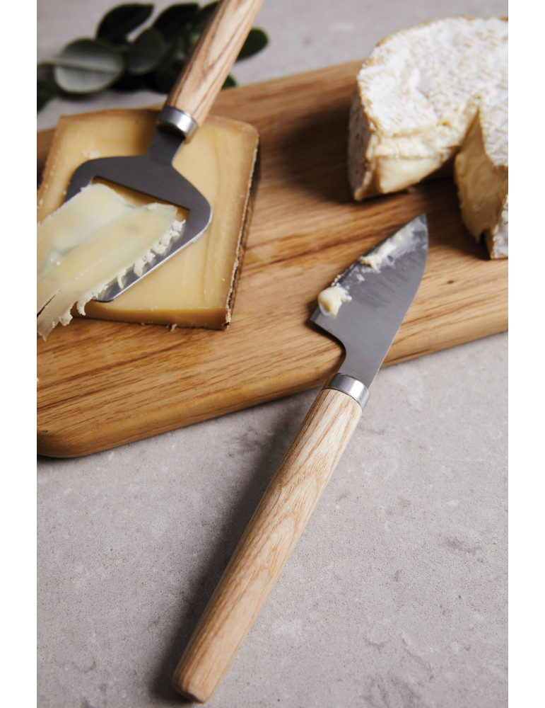 Trois couteaux à fromage Vinga Retro manches frêne personnalisable