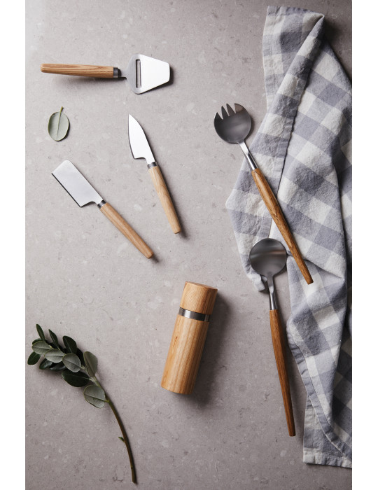 Trois couteaux à fromage Vinga Retro manches frêne personnalisable