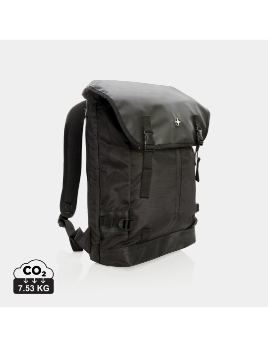 Sac à dos Swiss Peak 17 pouces à rabat personnalisable