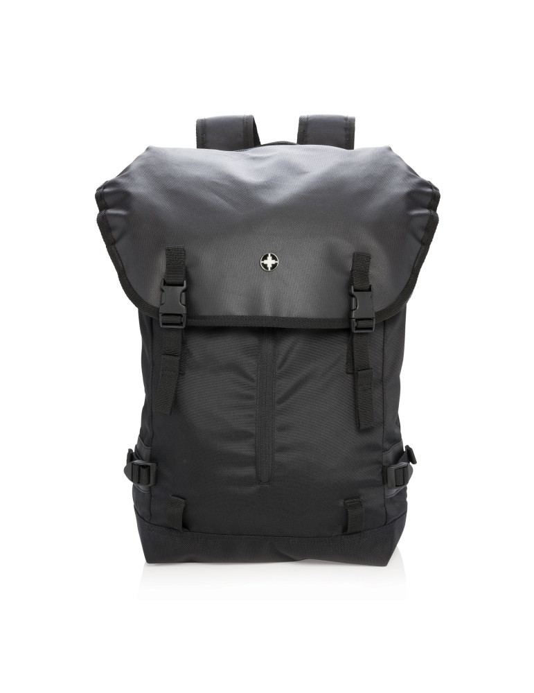 Sac à dos Swiss Peak 17 pouces à rabat personnalisable