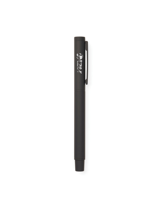 Stylo Vinga Baltimore en acier recyclé RCS encre bleue personnalisable