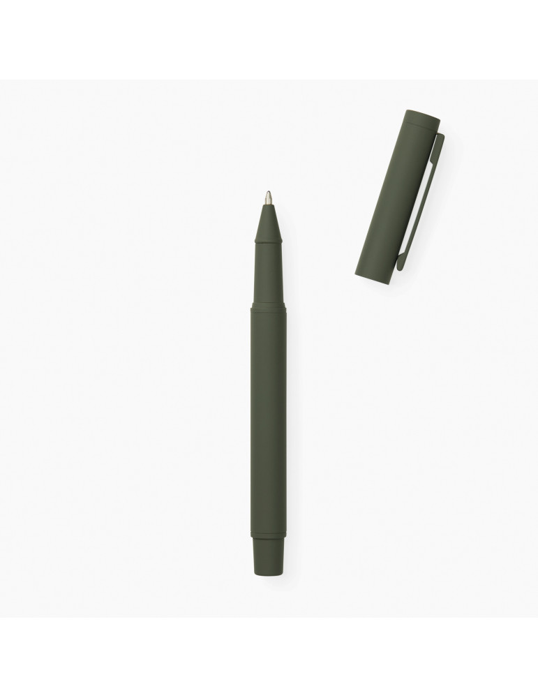 Stylo Vinga Baltimore en acier recyclé RCS encre bleue personnalisable