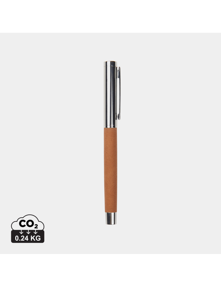 Stylo bille Vinga Bosler acier recyclé RCS encre bleue personnalisable