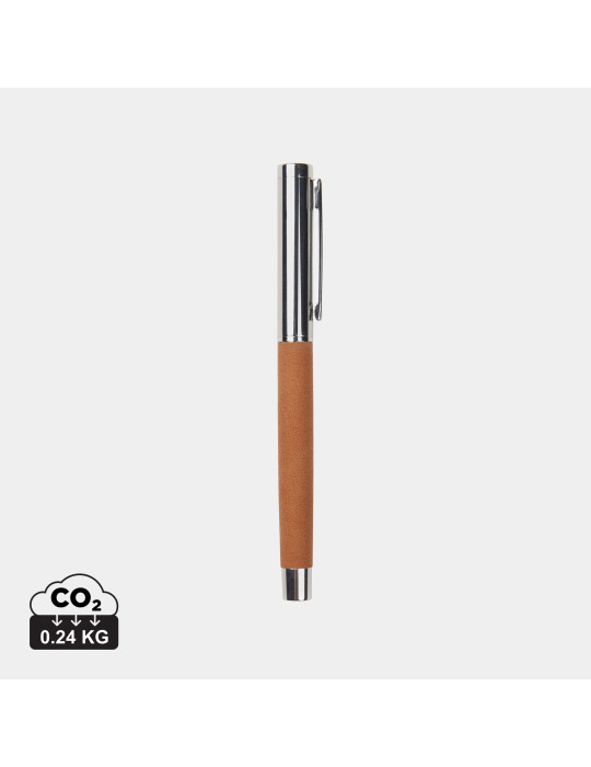 Stylo bille Vinga Bosler acier recyclé RCS encre bleue personnalisable