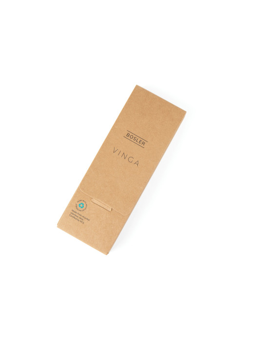 Stylo bille Vinga Bosler acier recyclé RCS encre bleue personnalisable