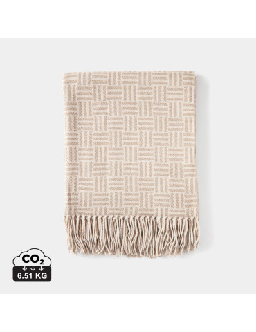 Plaid jacquard Vinga Lenox à motif géométrique personnalisable