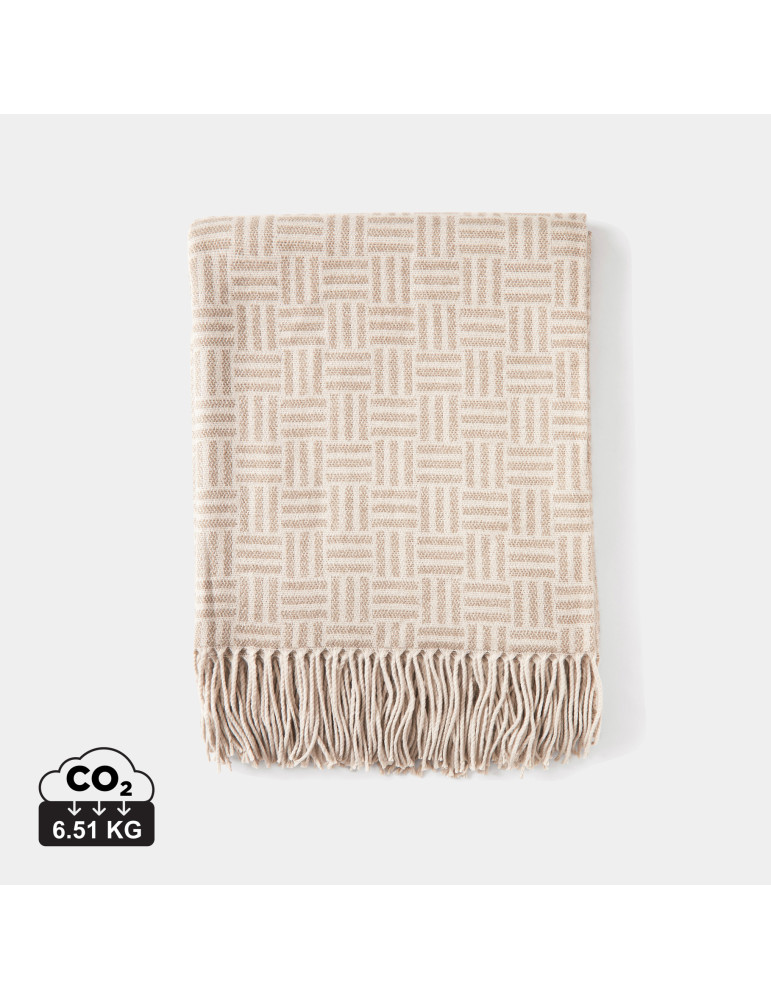 Plaid jacquard Vinga Lenox à motif géométrique personnalisable