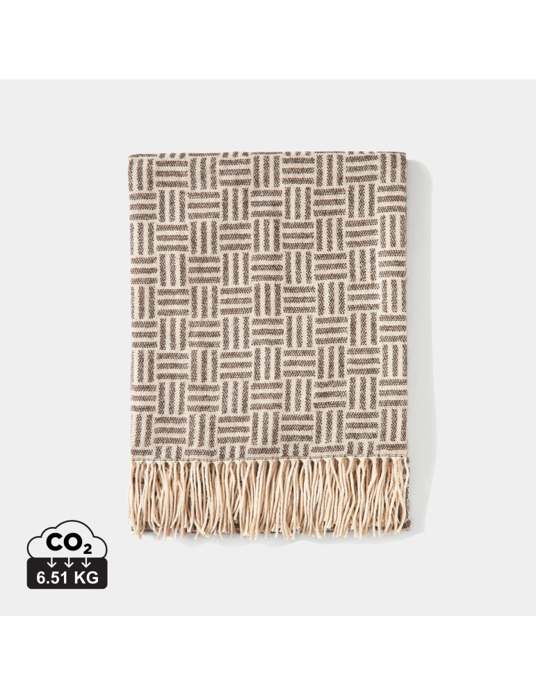 Plaid jacquard Vinga Lenox à motif géométrique personnalisable