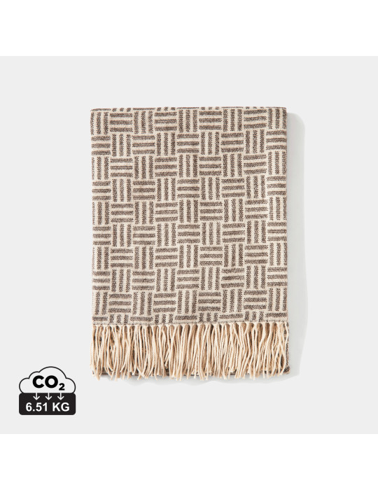 Plaid jacquard Vinga Lenox à motif géométrique personnalisable