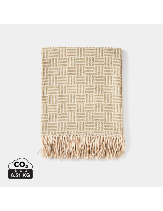 Plaid jacquard Vinga Lenox à motif géométrique personnalisable