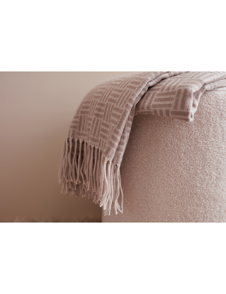 Plaid jacquard Vinga Lenox à motif géométrique personnalisable