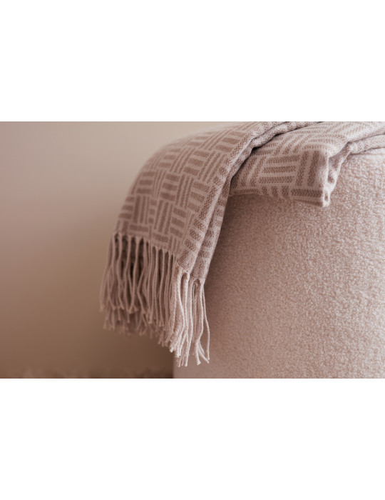 Plaid jacquard Vinga Lenox à motif géométrique personnalisable