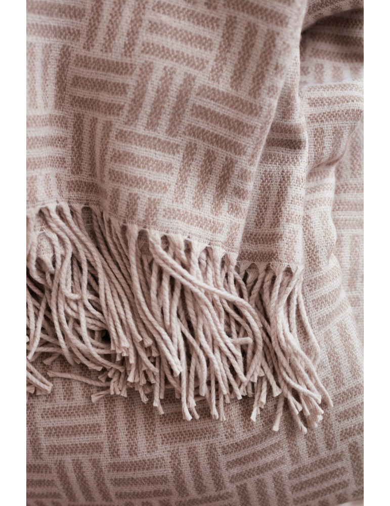 Plaid jacquard Vinga Lenox à motif géométrique personnalisable