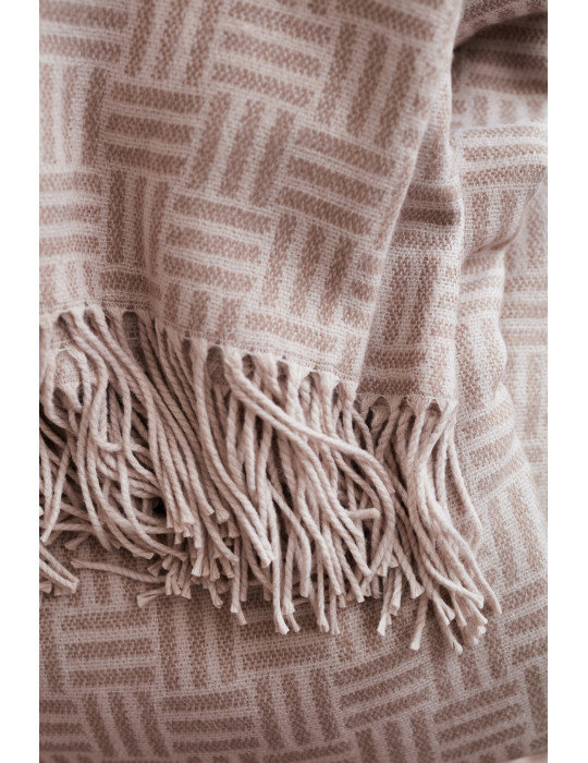 Plaid jacquard Vinga Lenox à motif géométrique personnalisable