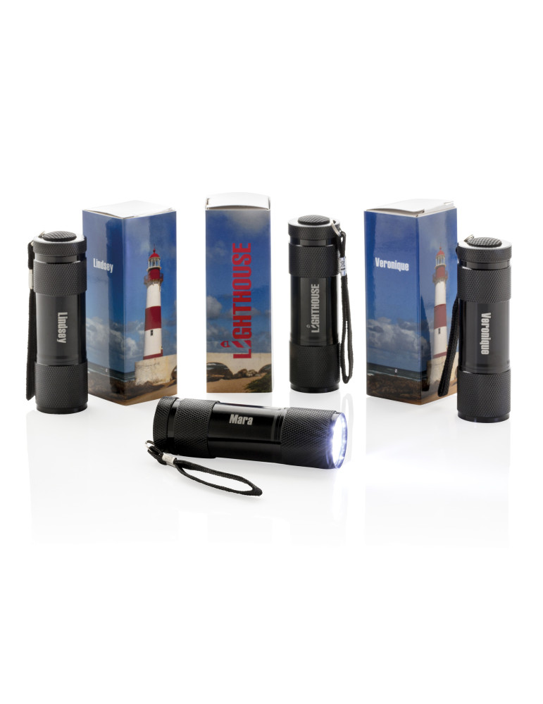 Lampe Quattro en aluminium à 9 LED personnalisable