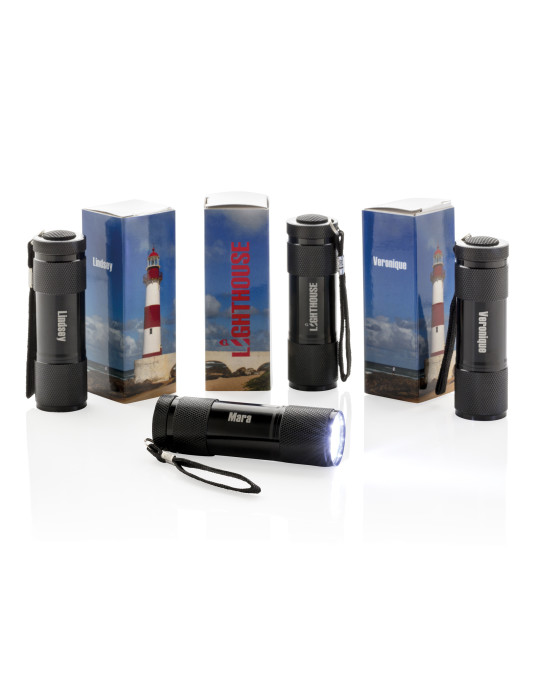 Lampe Quattro en aluminium à 9 LED personnalisable