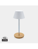 Lampe Pure Glow rechargeable RCS et bambou personnalisable