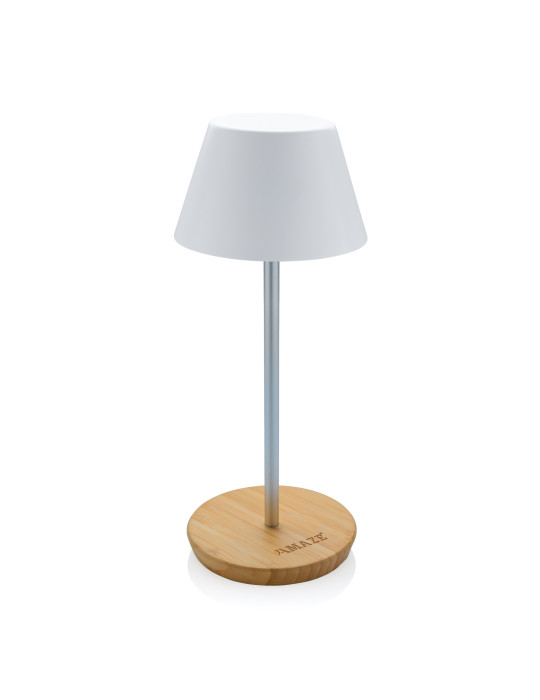 Lampe Pure Glow rechargeable RCS et bambou personnalisable