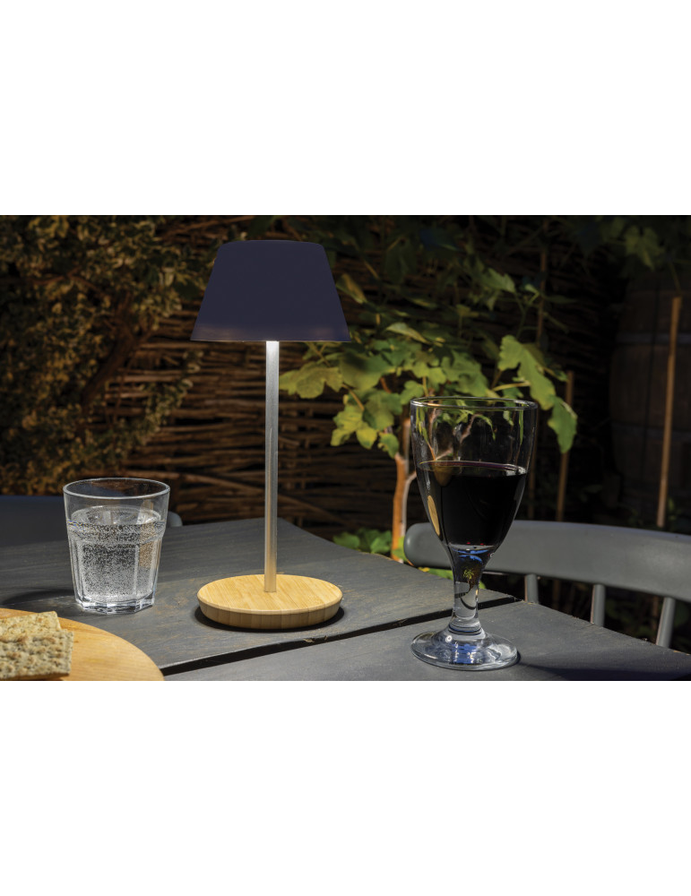 Lampe Pure Glow rechargeable RCS et bambou personnalisable