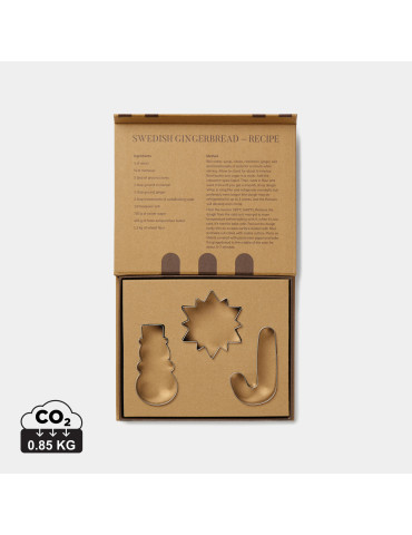 Trois emporte-pièces Vinga Classic en inox personnalisable
