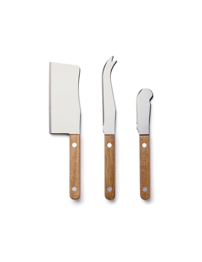 Coffret fromage Vinga Veia planche et trois couteaux personnalisable