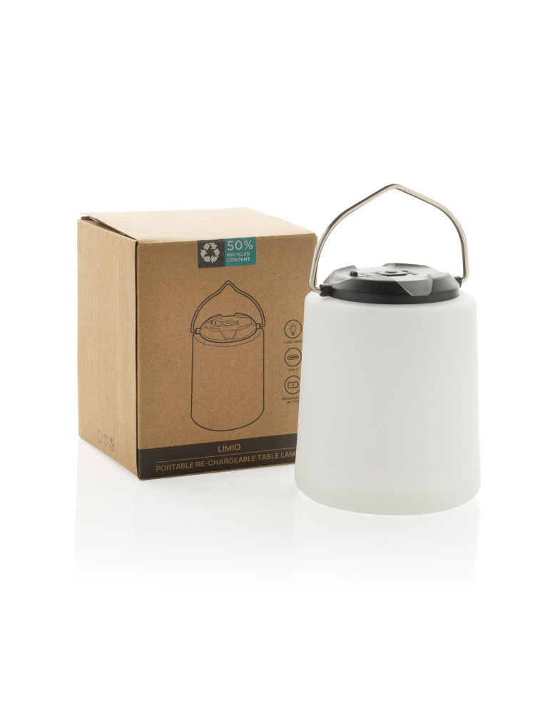 Lampe Limio rechargeable 300 lm RCS personnalisable