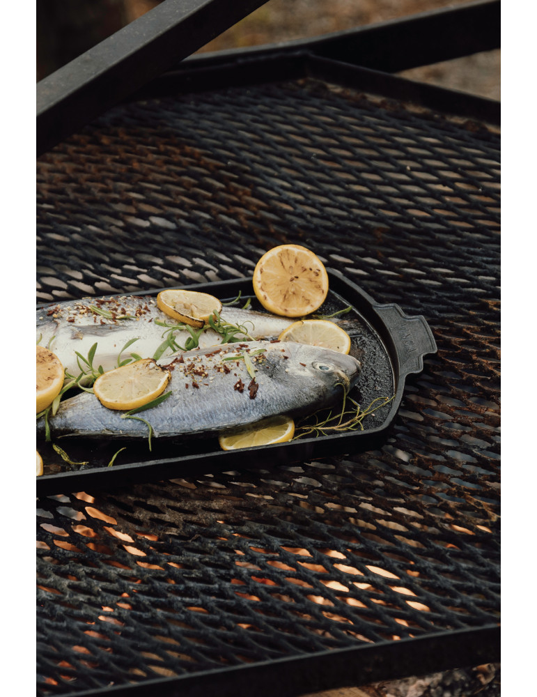 Plancha Vinga Monte Ardoise 41 × 23 cm fonte émaillée personnalisable
