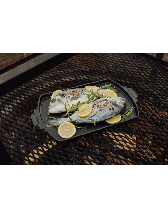 Plancha Vinga Monte Ardoise 41 × 23 cm fonte émaillée personnalisable