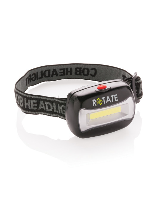Lampe frontale COB avec bandeau réglable personnalisable
