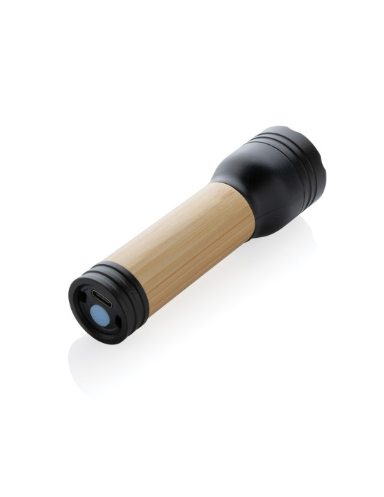 Lampe Lucid 1 W bambou et ABS RCS personnalisable