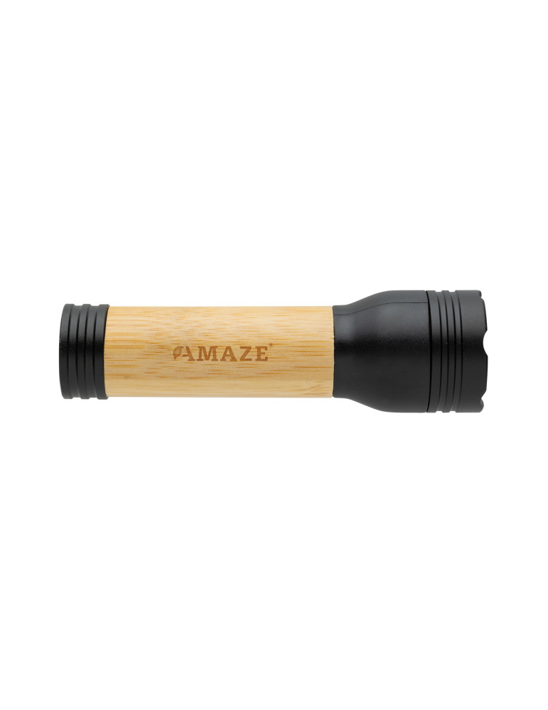 Lampe Lucid 1 W bambou et ABS RCS personnalisable