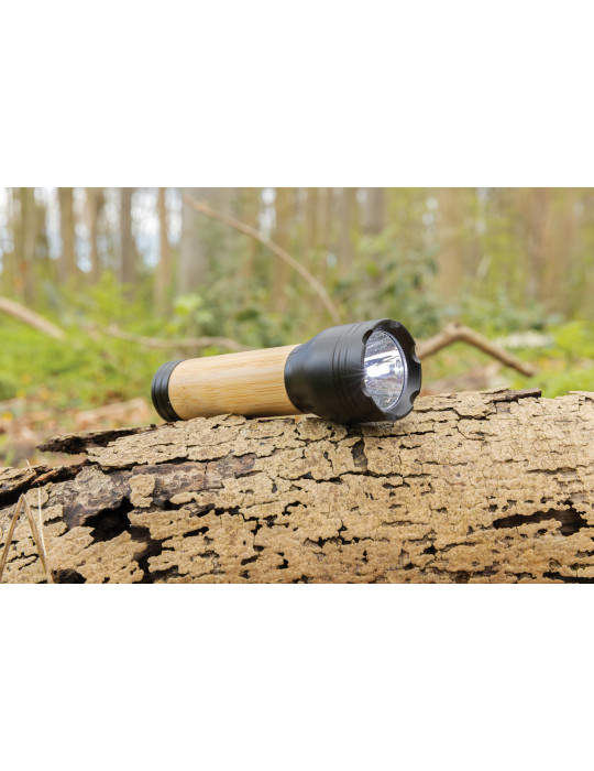 Lampe Lucid 1 W bambou et ABS RCS personnalisable