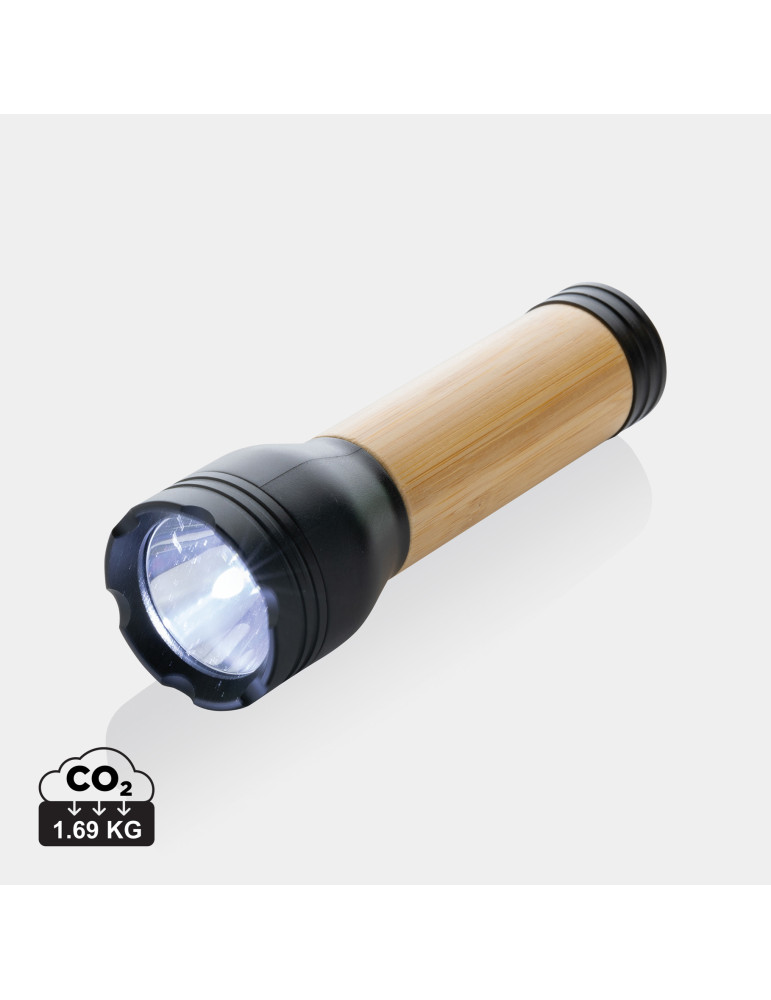 Lampe Lucid 3 W bambou et ABS RCS personnalisable