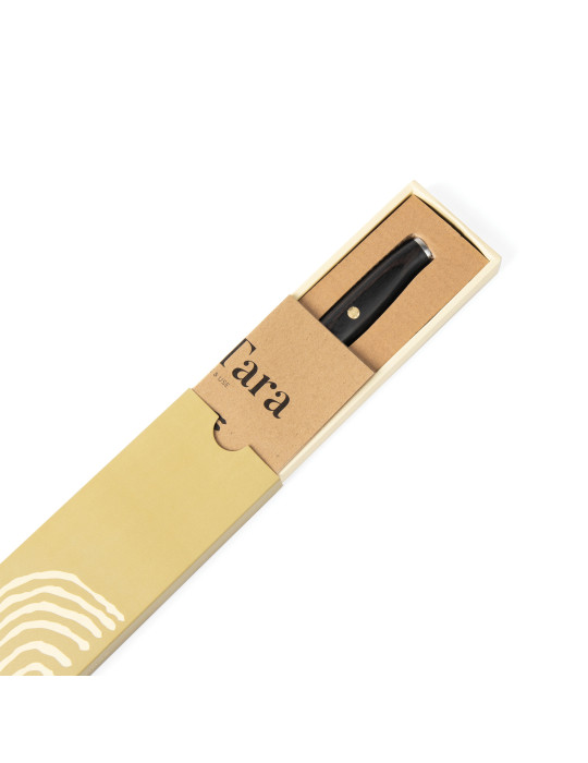 Petit couteau Vinga Tara lame 8,5 cm acier recyclé personnalisable