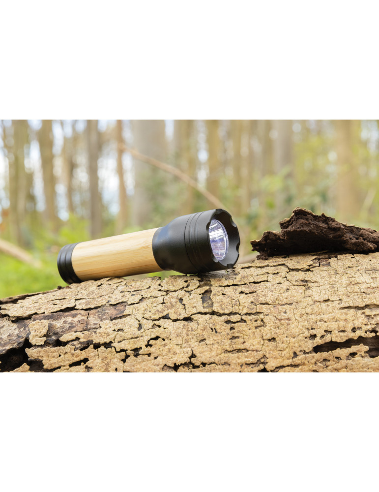 Lampe Lucid 3 W bambou et ABS RCS personnalisable