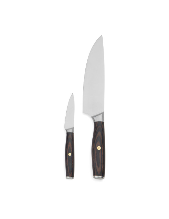 Set du chef Vinga Tara deux couteaux inox personnalisable