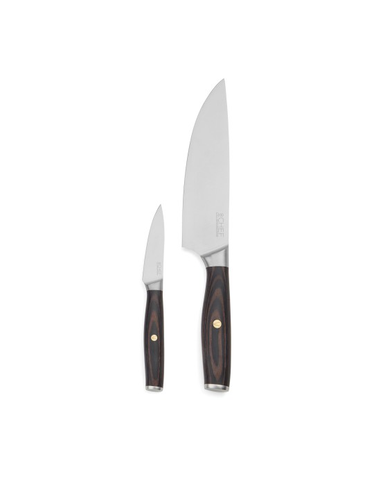 Set du chef Vinga Tara deux couteaux inox personnalisable