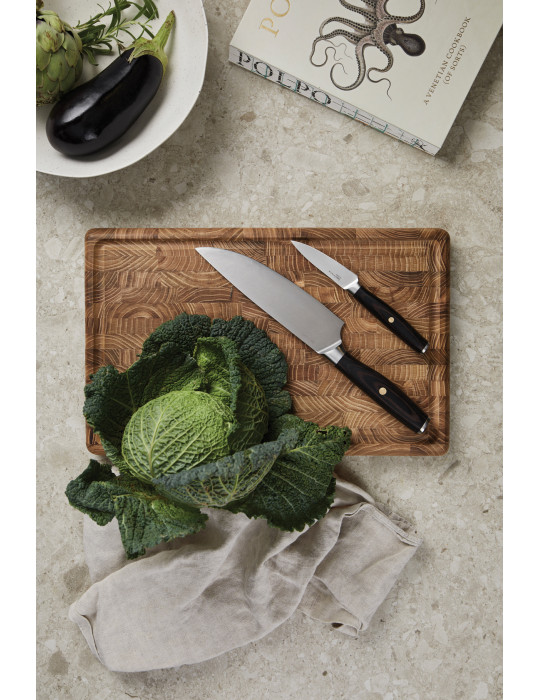 Set du chef Vinga Tara deux couteaux inox personnalisable