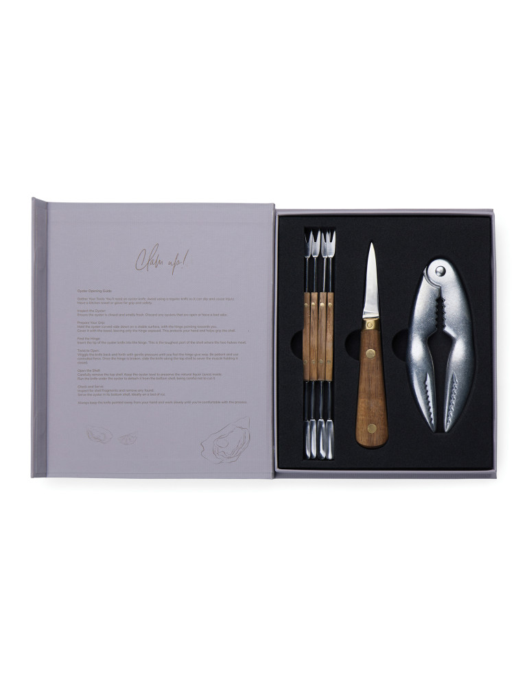 Coffret Vinga Histoire des fruits de mer en forme de livre personnalisable